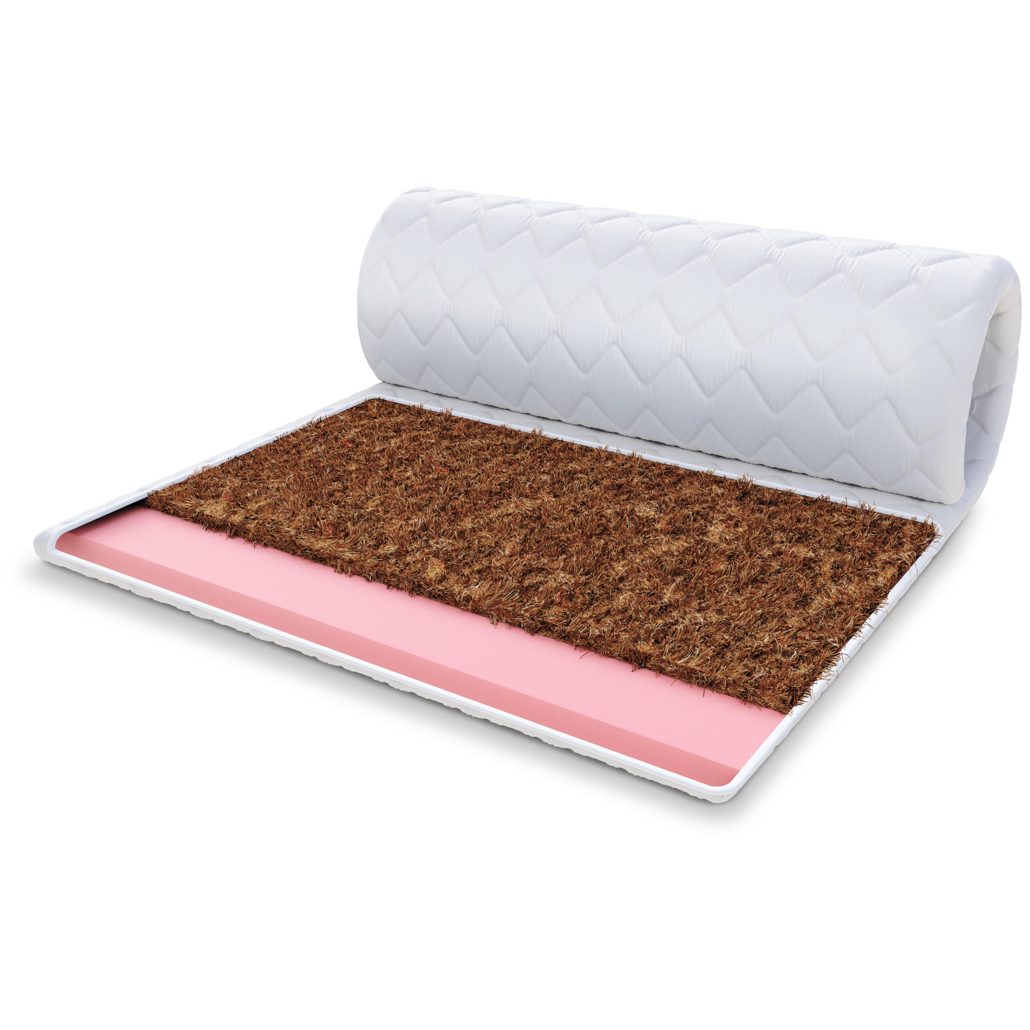 TOPPER Visco Kokos 6 - Weiß, Textil (90/200cm) - FDM