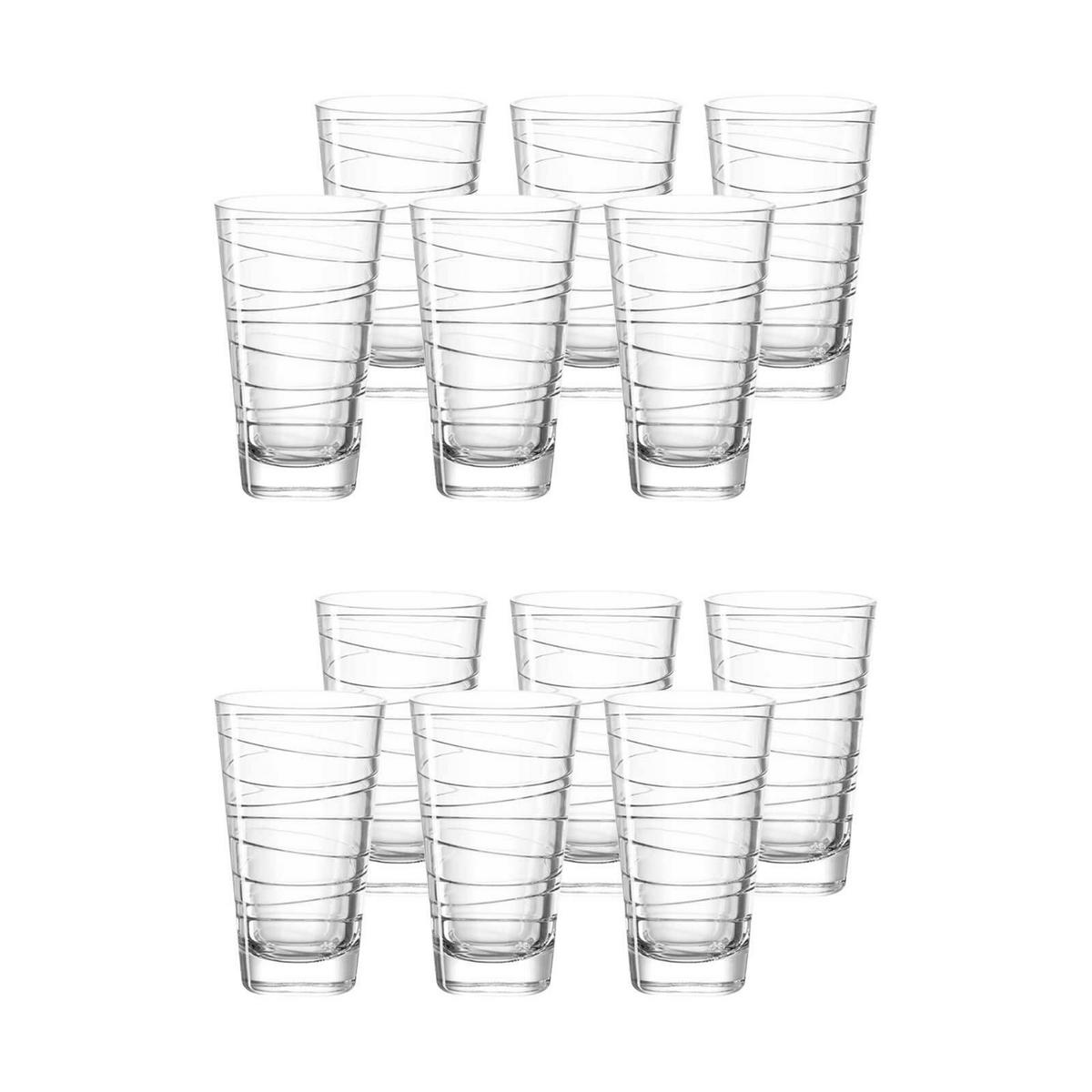 TRINKGLÄSER Vario transparent 280 ml 12er Set - Transparent, Glas (0.28L) - Leonardo Living