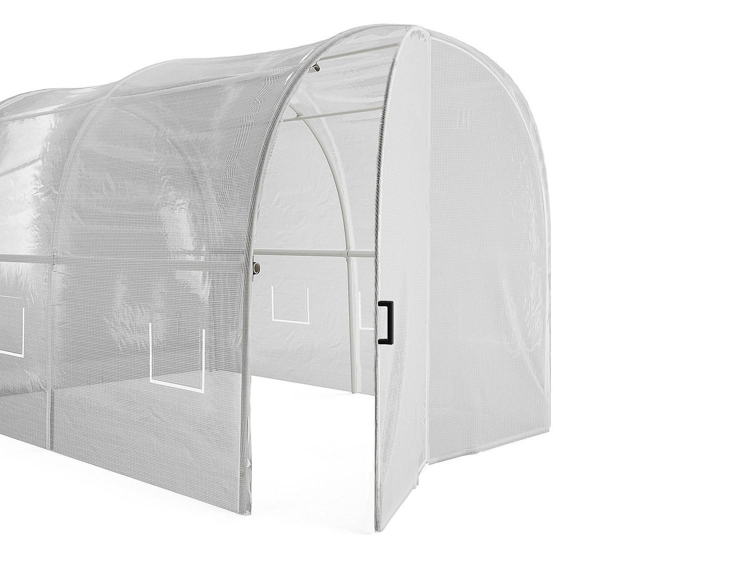 FOLIENGEWÄCHSHAUS - 300cm x 400cm - Polyethylen - weiß - ALOCASIA - Weiß, Kunststoff (300/200/400cm) - Vente-Unique