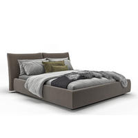 POLSTERBETT HENRY Taupe Cord - Taupe/Grau, Textil (140/200cm) - KAWOLA