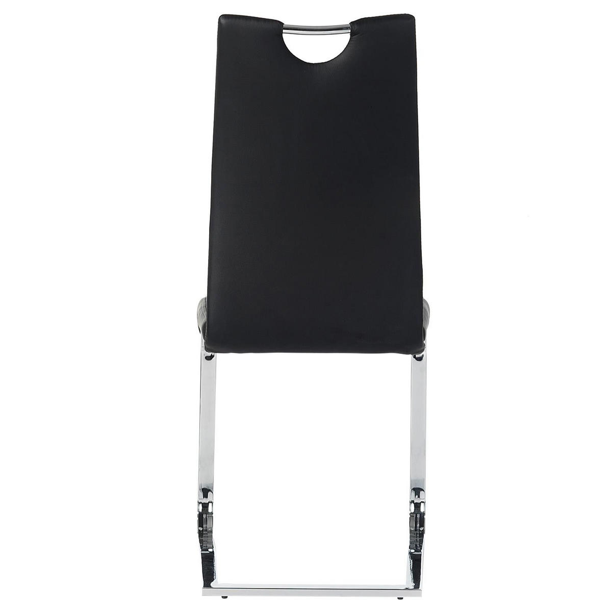 ESSZIMMERSTUHL SABA 4ER-SET - Schwarz, Textil/Metall (43/100/57cm) - IDIMEX