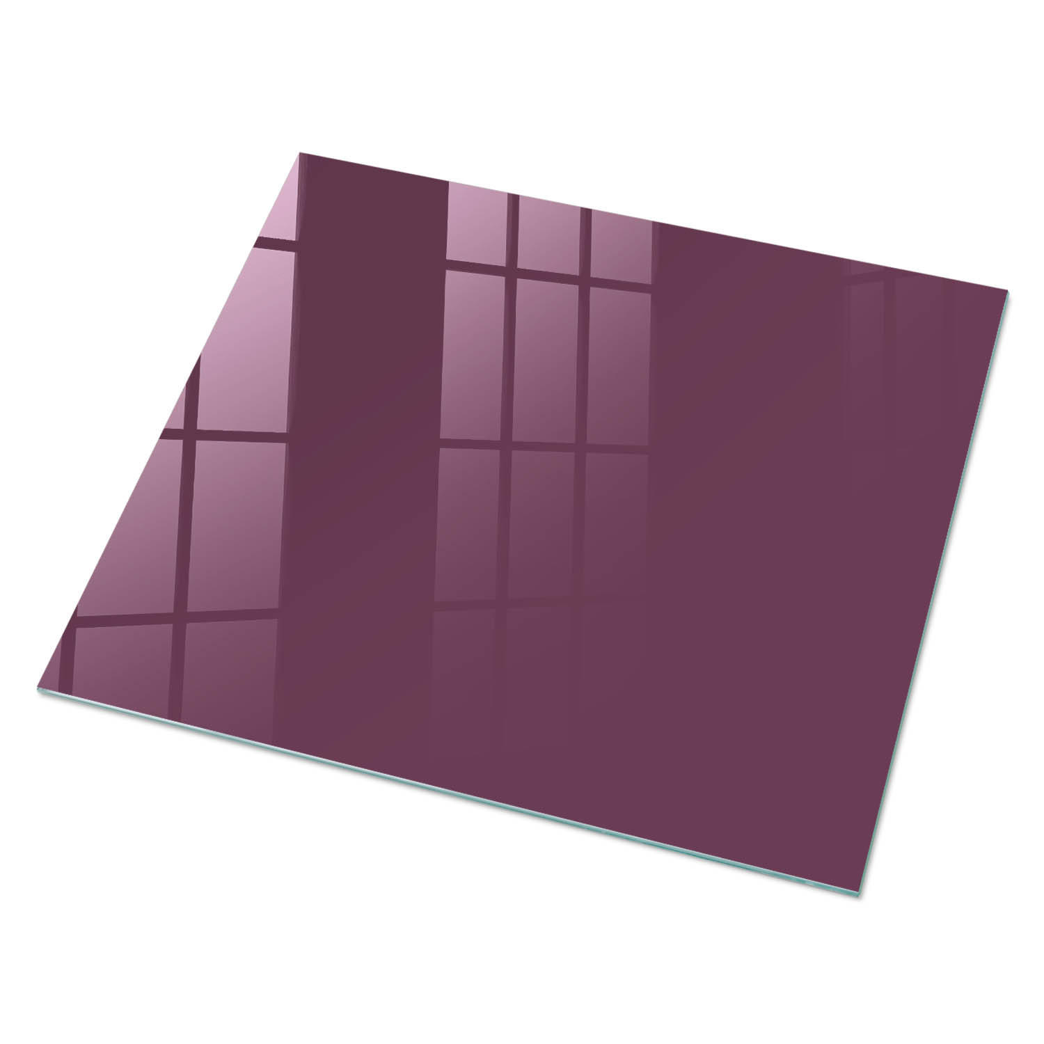 GLASPLATTE 80x60 cm – Lila Farbe - Violett, Glas (0.4/80/60cm) - ArtPrintCave