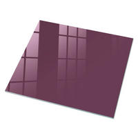 GLASPLATTE 80x60 cm – Lila Farbe - Violett, Glas (0.4/80/60cm) - ArtPrintCave