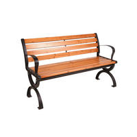 PARKBANK Magne Gartenbank - Braun, Holz (51/72/120cm) - DELUKE