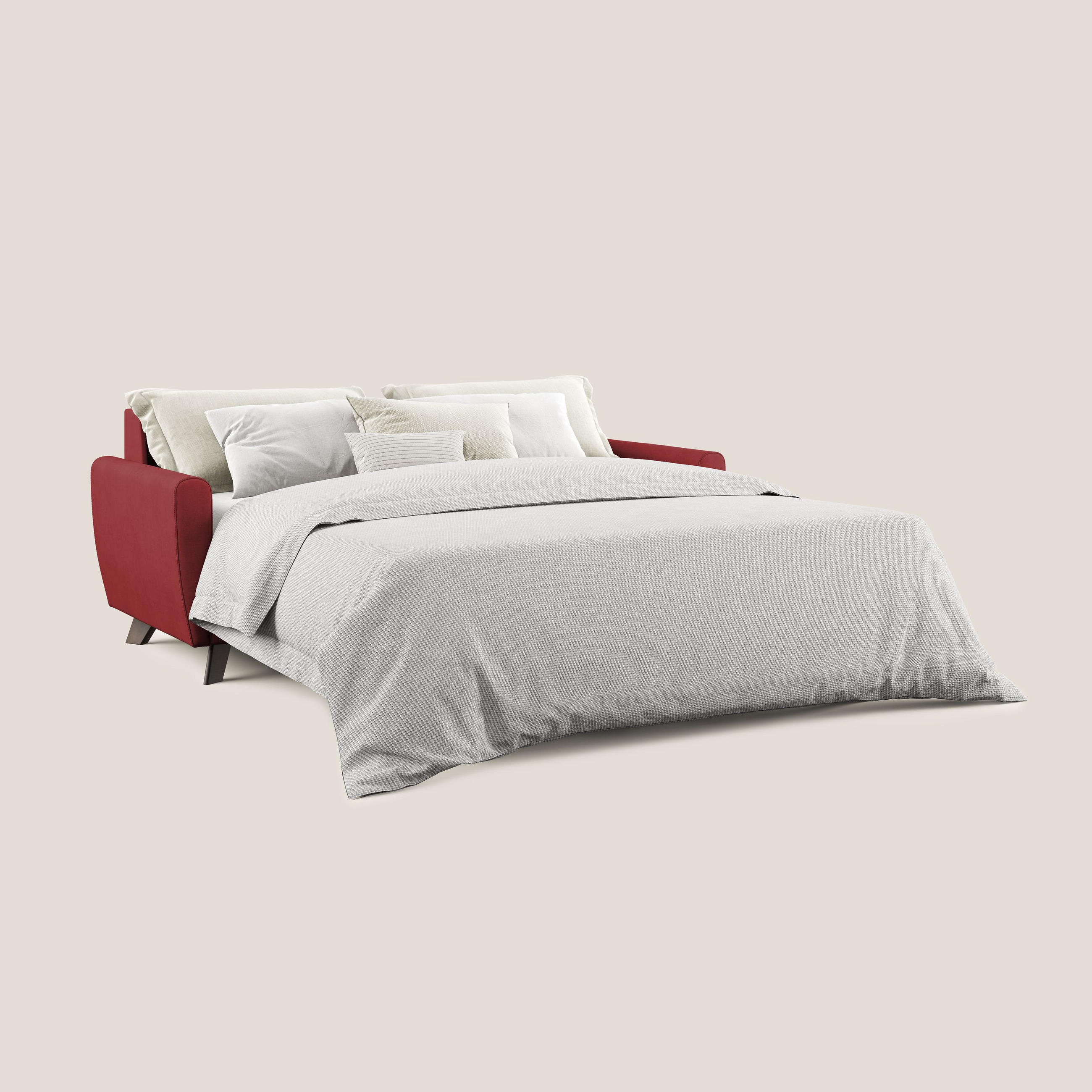 SCHLAFSOFA Callisto - Rot, Textil (188/97/96cm) - Divani.store