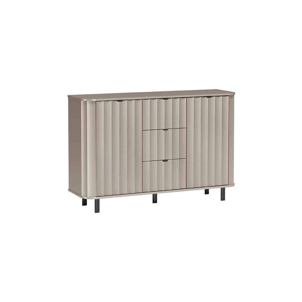 KOMMODE NOVADO-1 Greige - Greige, Holzwerkstoff (137.2/91/40.5cm)