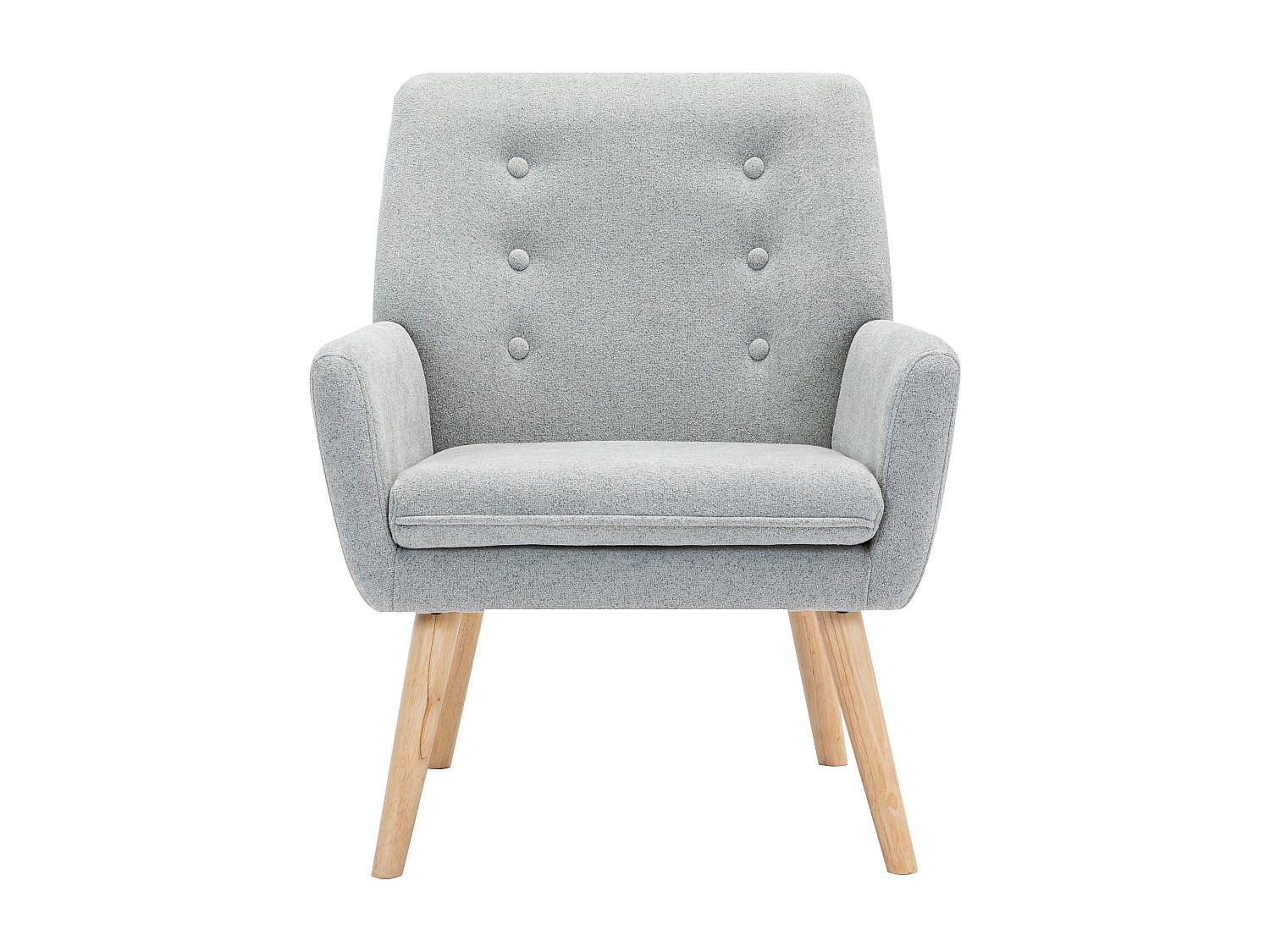 SESSEL mit gerader Rückenlehne - 1 Person - Stoff - Grau - - Grau, Textil (65/79/68cm) - Vente-Unique