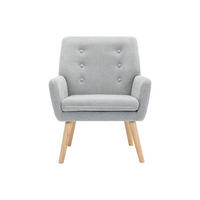 SESSEL mit gerader Rückenlehne - 1 Person - Stoff - Grau - - Grau, Textil (65/79/68cm) - Vente-Unique