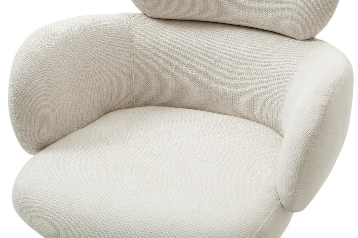 ESSZIMMERSTUHL Sylt, Webstoff, Creme - Creme, Textil (65/88/62cm) - dasmöbelwerk