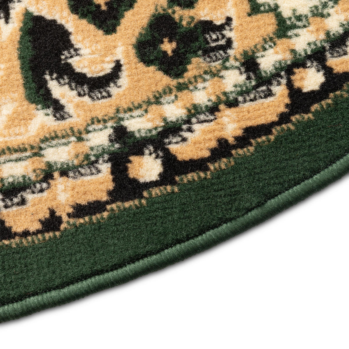 TEPPICH ATLAS oval grün medaillon 160/220 cm - Grün, Textil (160/220cm) - Tapiso