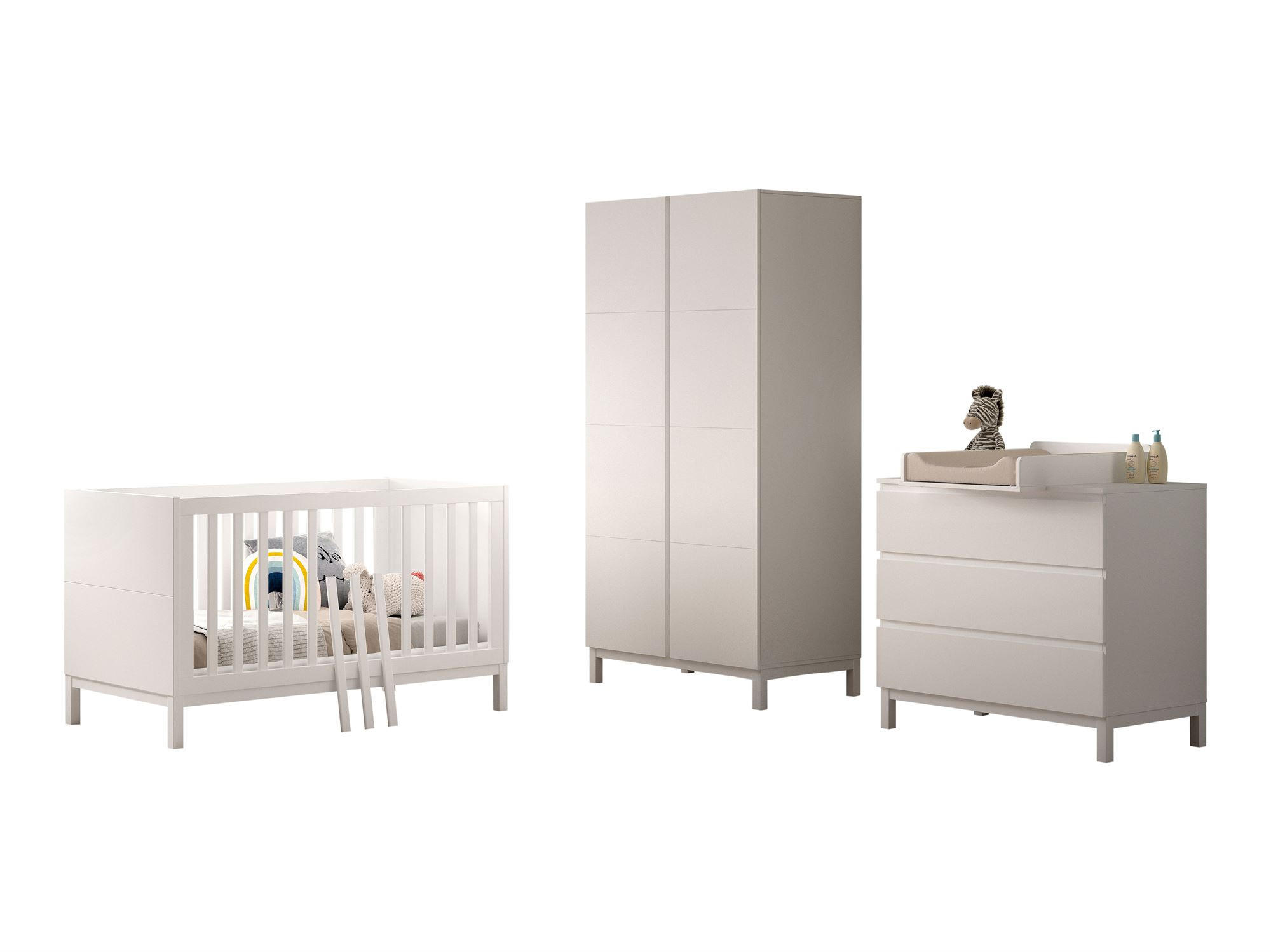 58aufmkessel Babyzimmer Weiß 58x196x99 cm