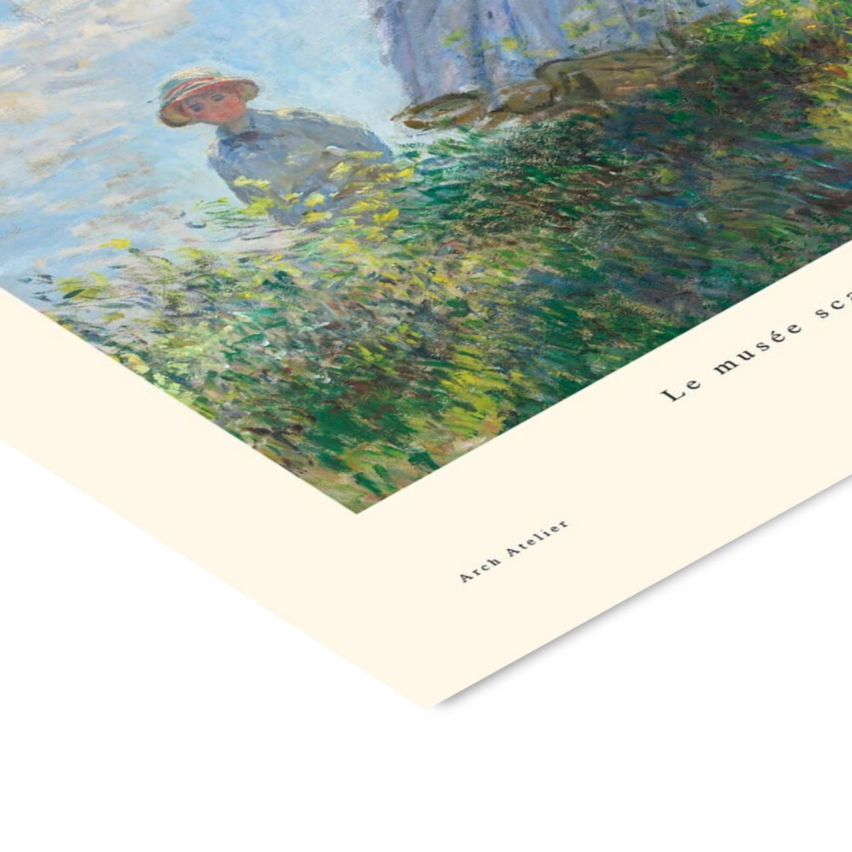 POSTER mit Rahmen Arch Atelier - Madame et son fils - Blau/Schwarz, Holz/Papier (70/100cm) - Poster&Frame