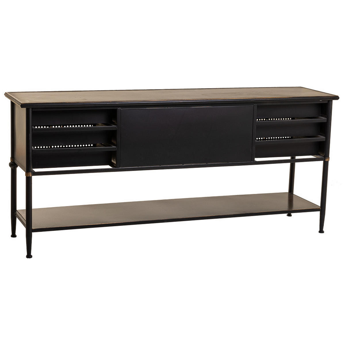 SIDEBOARD aus Metall 180x45x80 cm - Braun, Metall (180/80/45cm) - Wanderlust