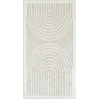 TEPPICH mit Bogenmuster in Beige Grege 80x150 cm - Beige, Textil (80/150cm) - Nazar Rugs