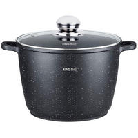 TOPF Schwarz 24/24/16.5 cm KH1598 - Schwarz, Glas (24cm) - Kinghoff 