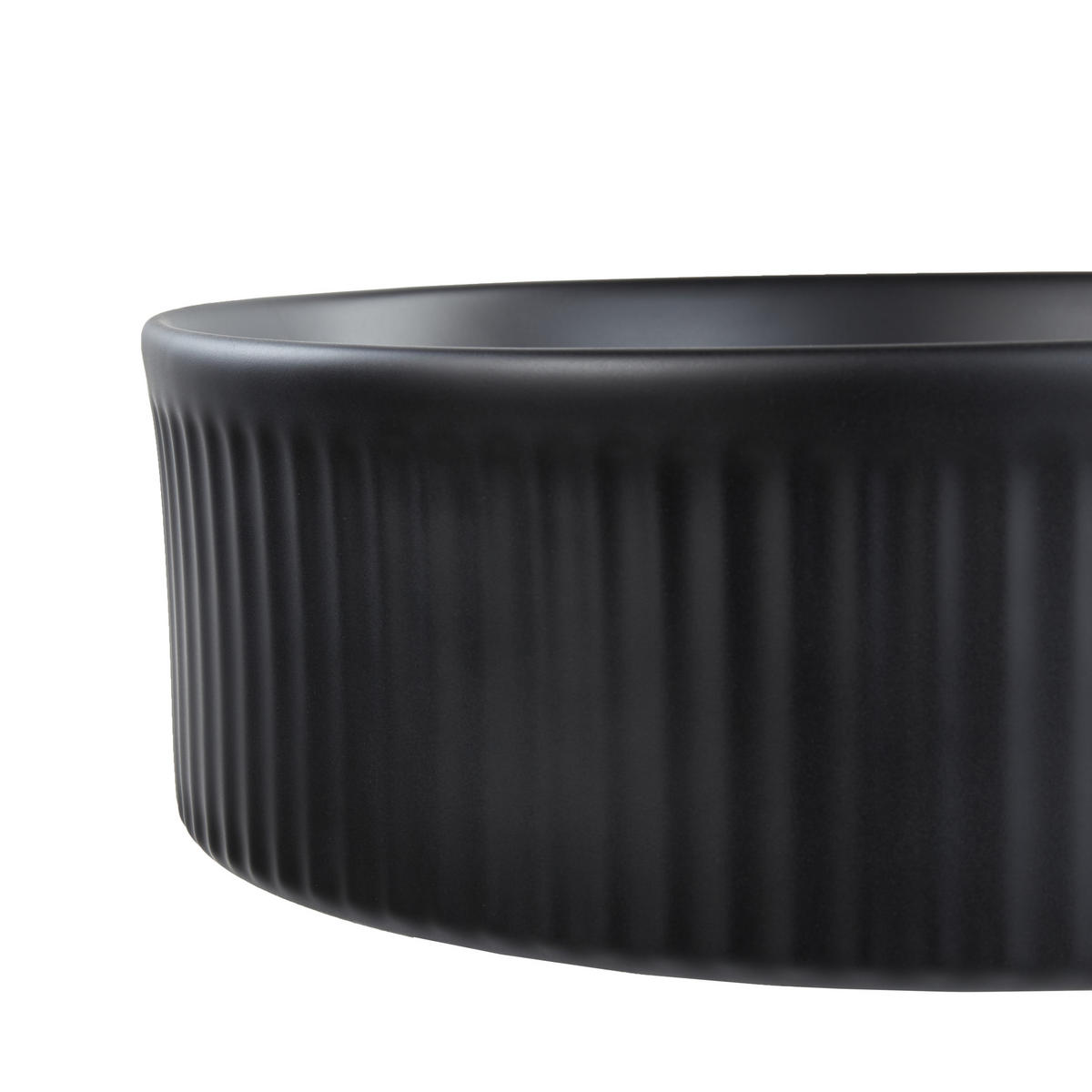 AUFSATZWASCHBECKEN Schwarz 37 cm Keramik Geldo - Schwarz, Keramik (37/13/37cm) - Beliani