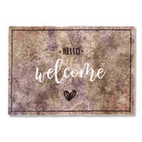FUSSMATTE WASCHBAR PURE & SOFT - Hellbraun, Textil (50/70cm) - Astra
