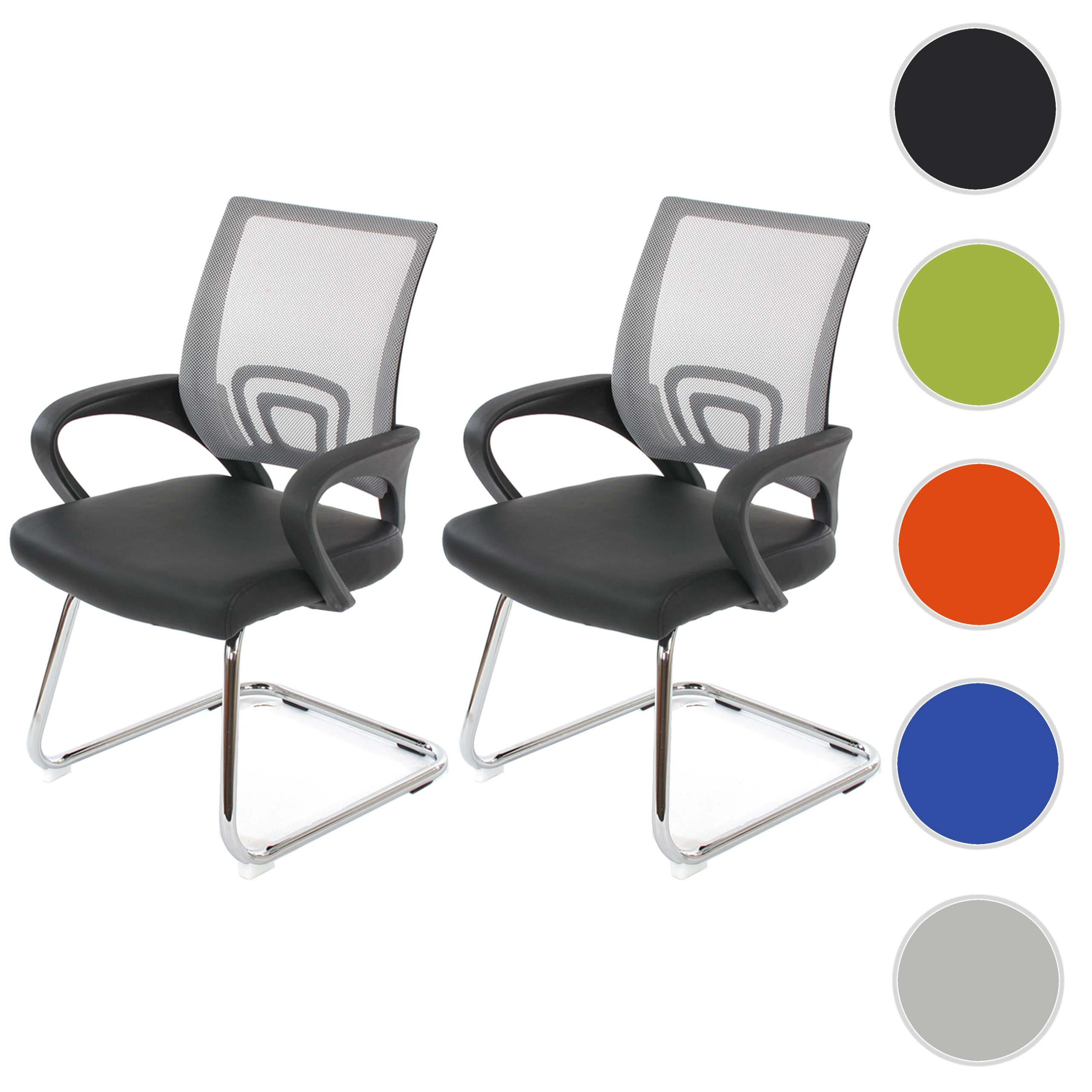 KONFERENZSTUHL Grau 2er-Set - Grau, Textil (57/92/59cm) - MCW
