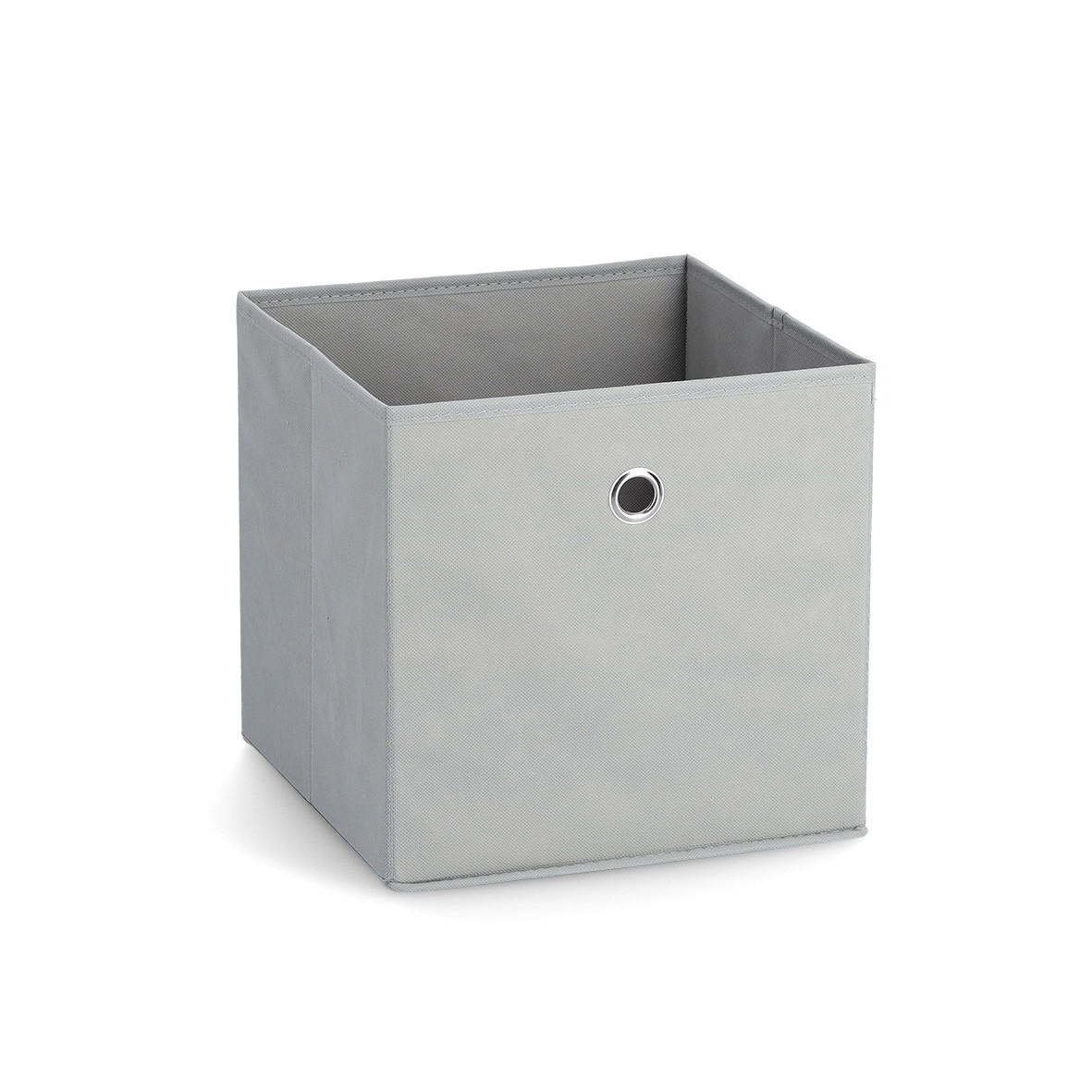 AUFBEWAHRUNGSBOX mit Griffloch, Vlies - Hellgrau - Hellgrau, Textil (28/28/28cm) - Zeller Present