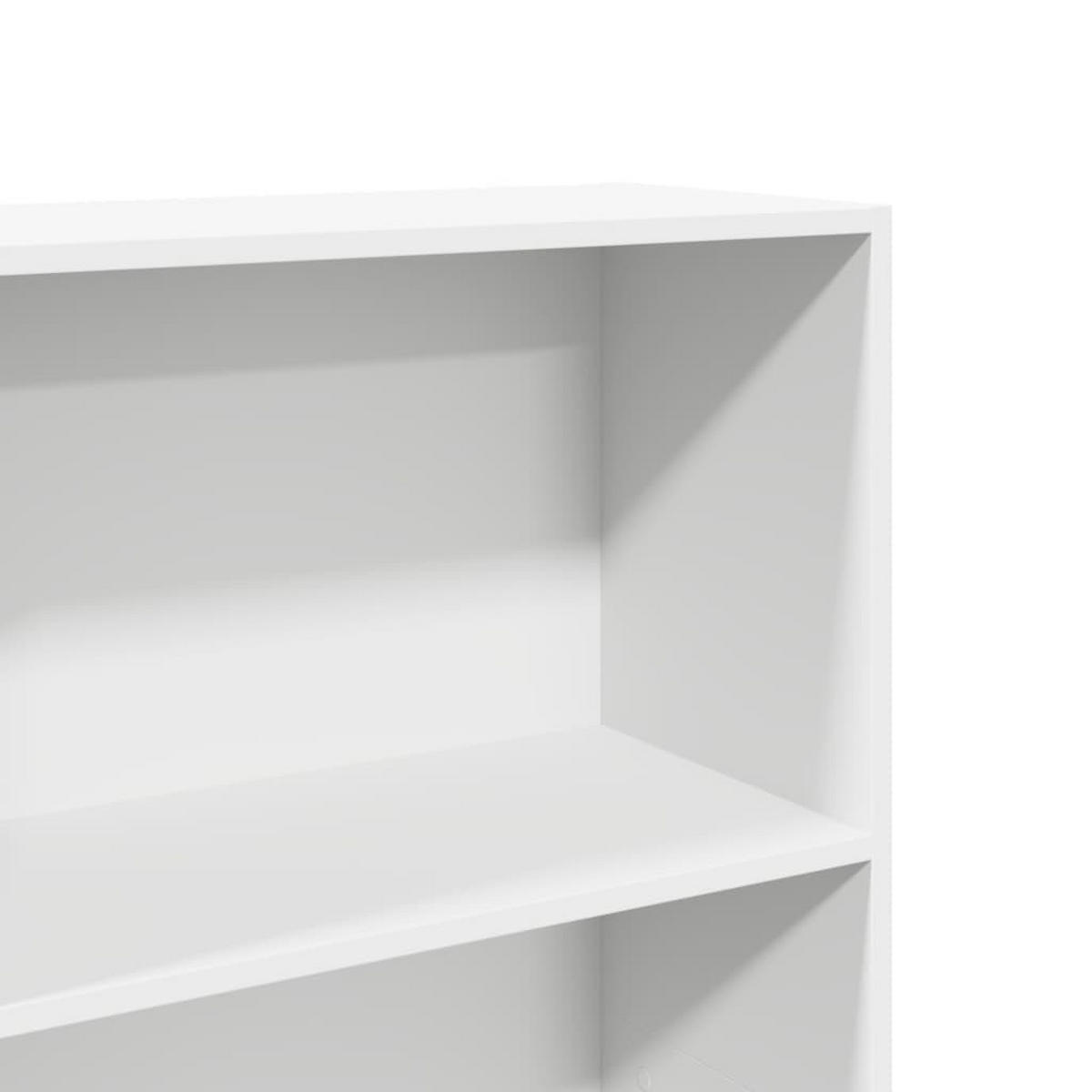 BÜCHERREGAL Weiss 60/30/189 Cm Holzwerkstoff - Weiß, Holzwerkstoff (30/189/60cm) - vidaXL