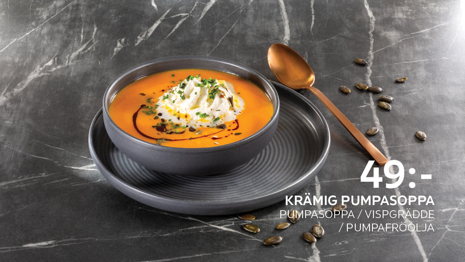 Krämig pumpasoppa