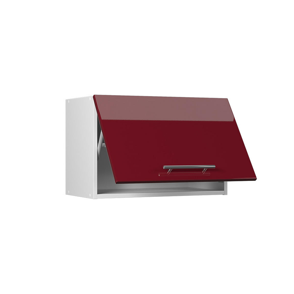 VĚŠÁK NA STĚNU Fame-Line, Bordó červená vysoký lesk/Bílá, 60 cm - bílá/bordeaux, kompozitní dřevo (60/40/34.1cm) - Vicco