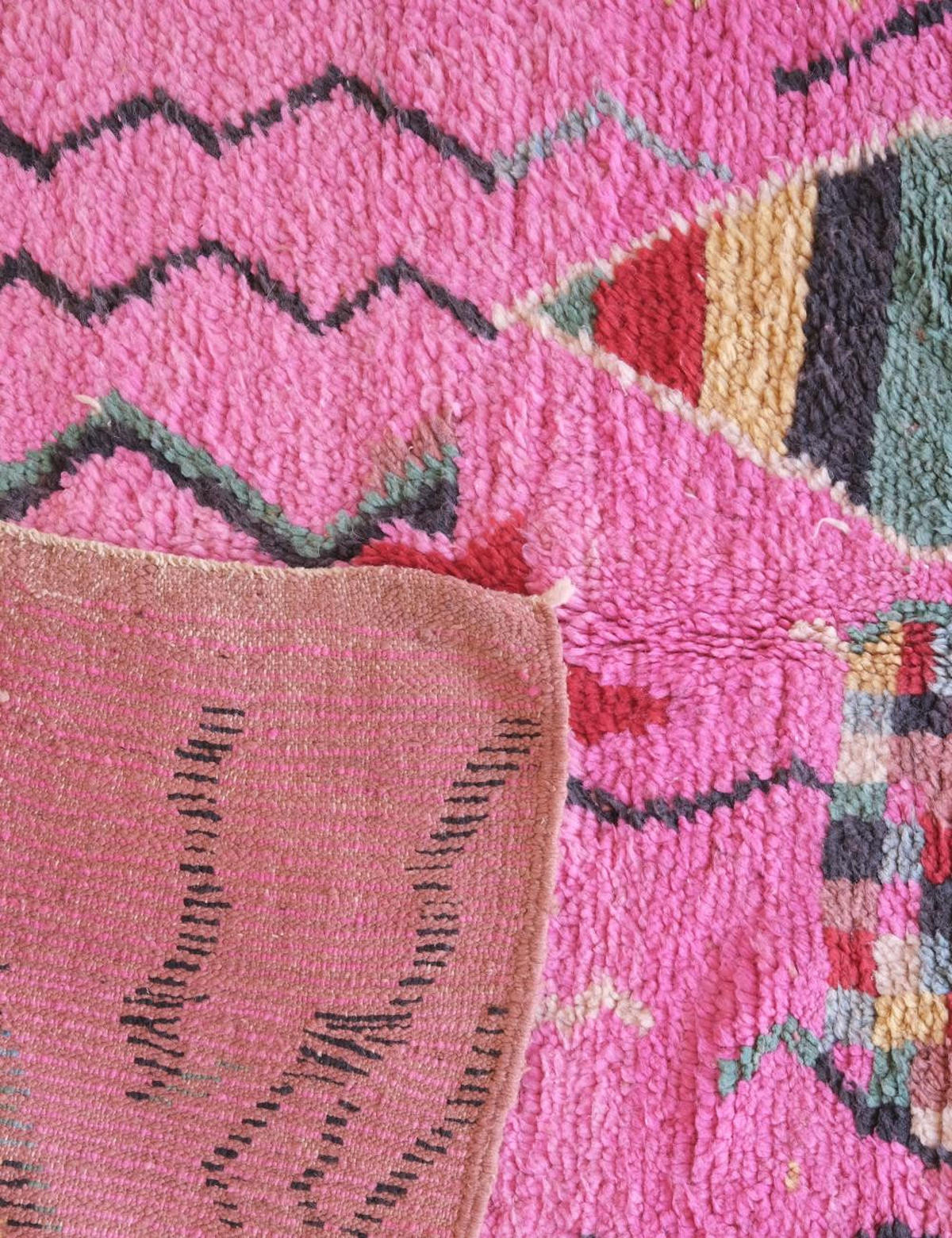 BERBERTEPPICH aus reiner Wolle 171x 261 cm - Pink, Naturmaterialien (171/261cm) - AFK Living