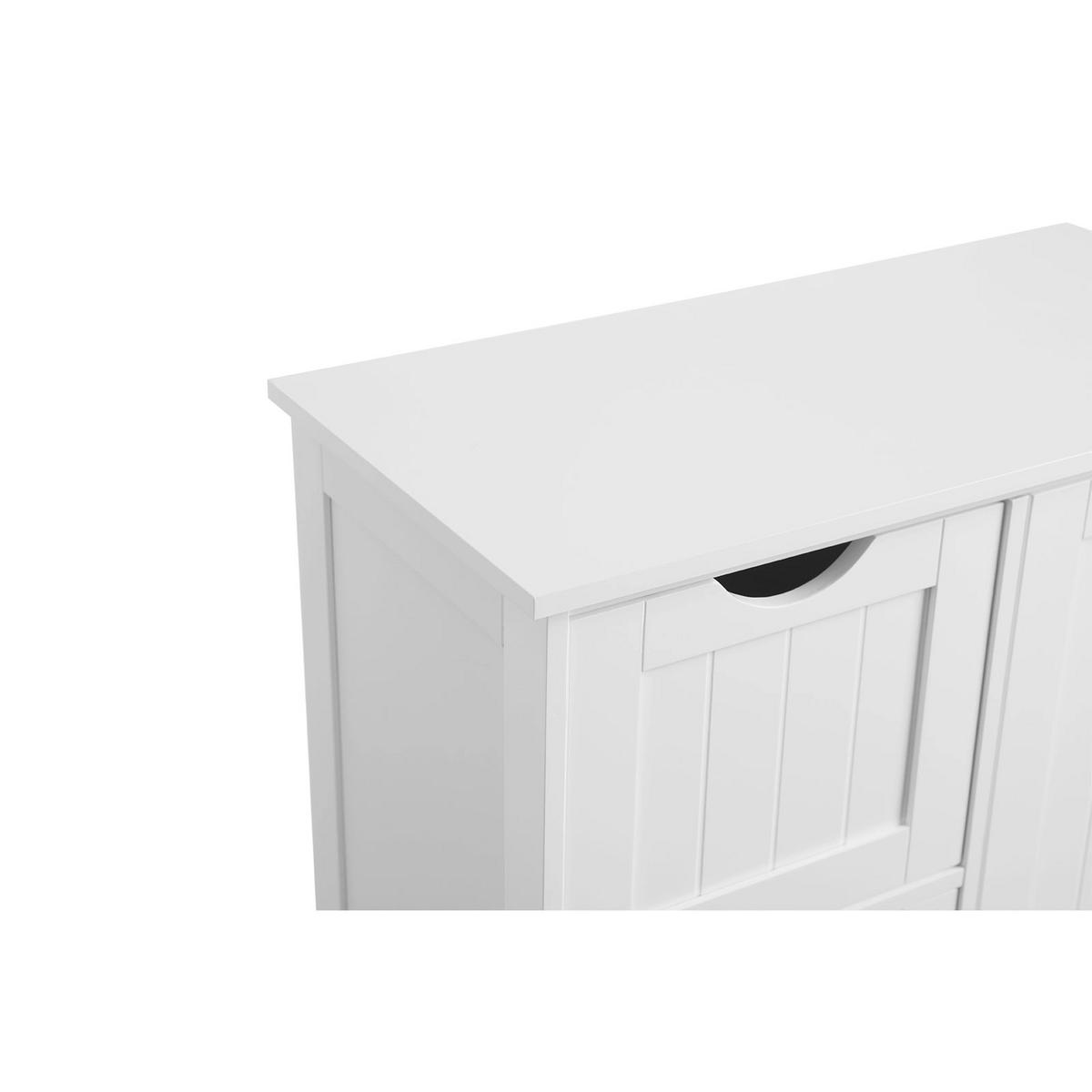 BADEZIMMERSCHRANK SIDEBOARD - Weiß, Holzwerkstoff (30/81/60cm) - Hansiro