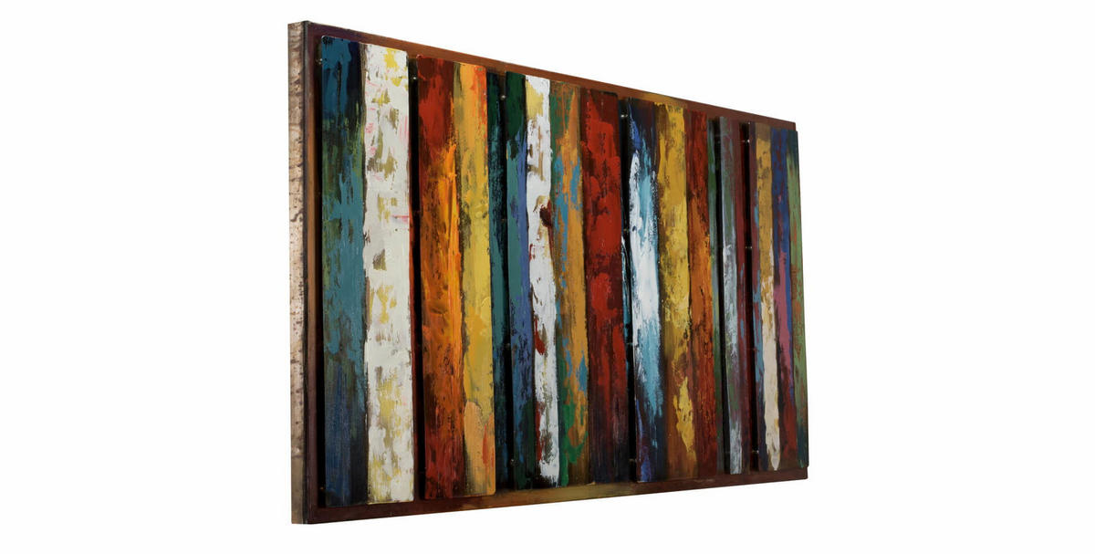 METALLBILD Bunt 120/60 cm - Multicolor, Metall (120/60cm) - KUNSTLOFT
