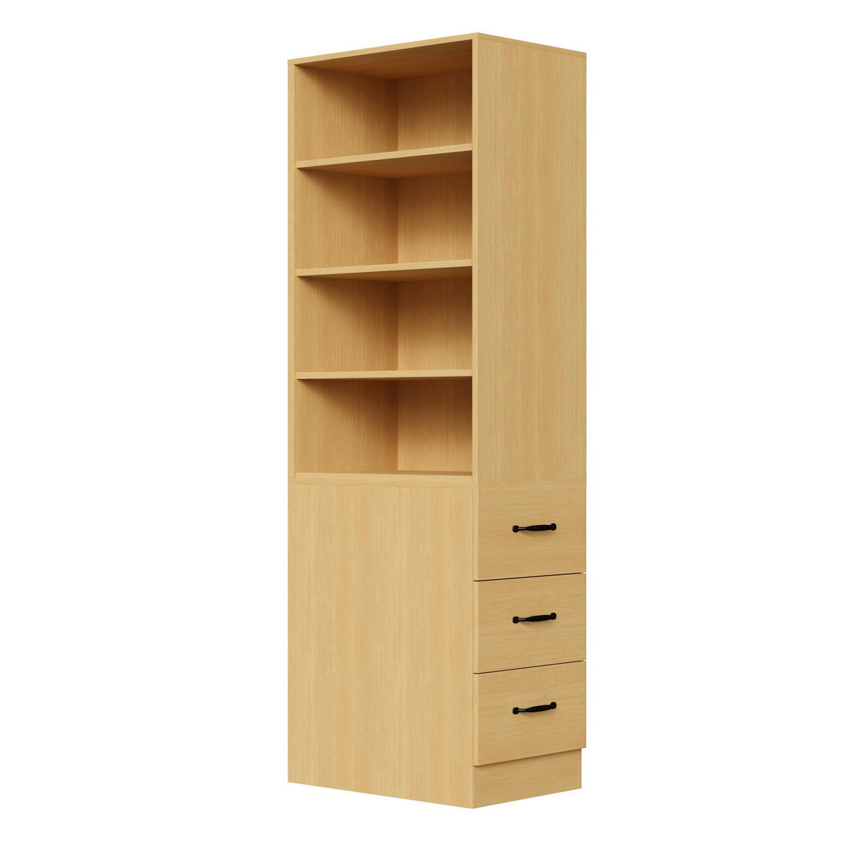 HIGHBOARD 60/180/38 cm Eiche aus Spanplatte mit Seitenschubladen - Eichefarben, Holzwerkstoff (38/180/60cm) - OKMYHOME