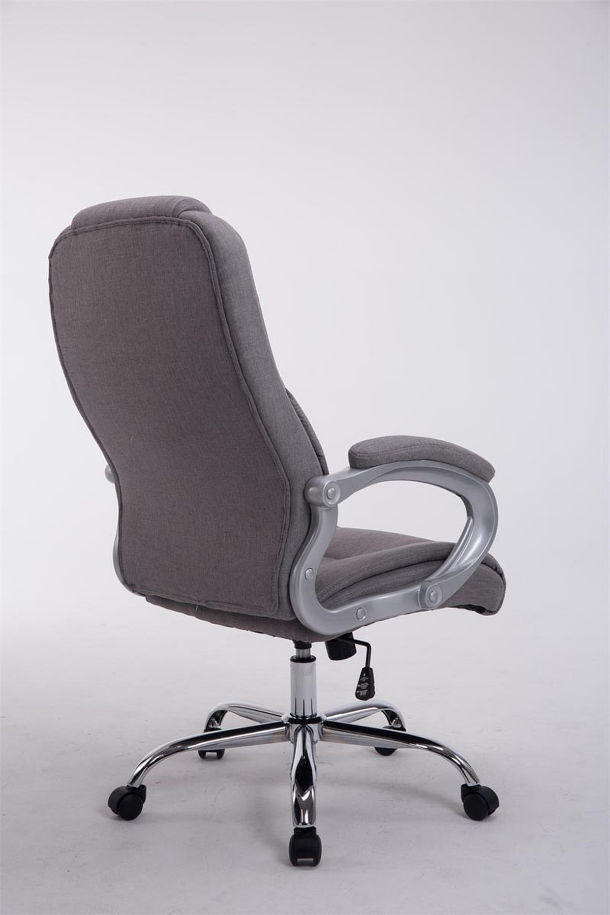 BÜROSTUHL SYDNEY Stoff 113x66x70 Grau Stoff Metall - Grau, Textil/Metall (66/113/70cm) - DELUKE