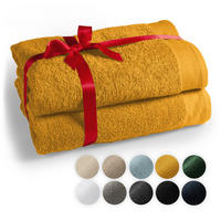 SAUNATUCH Gelb, 2er-Set - Gelb, Textil (80/200cm) - Blumtal