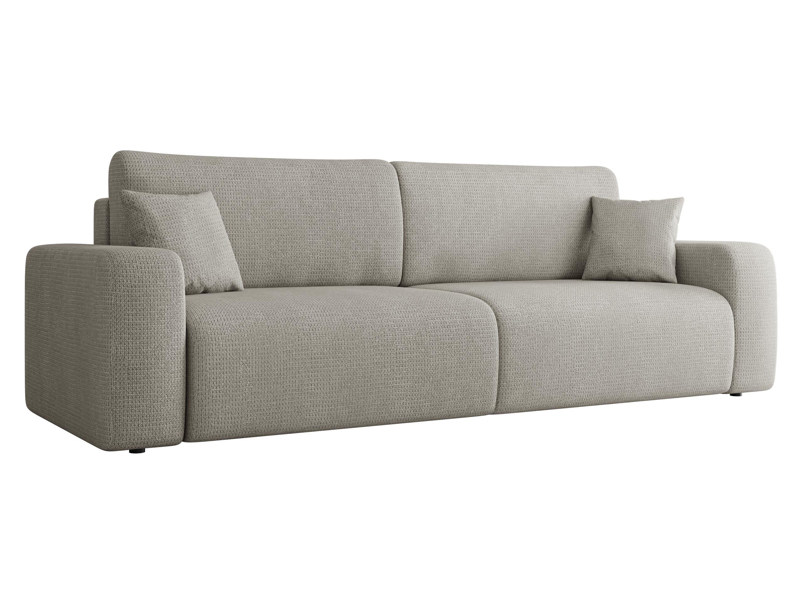 SCHLAFSOFA Piano - Hellgrau/Schwarz, Holz/Kunststoff (245/82/92cm) - MIRJAN24