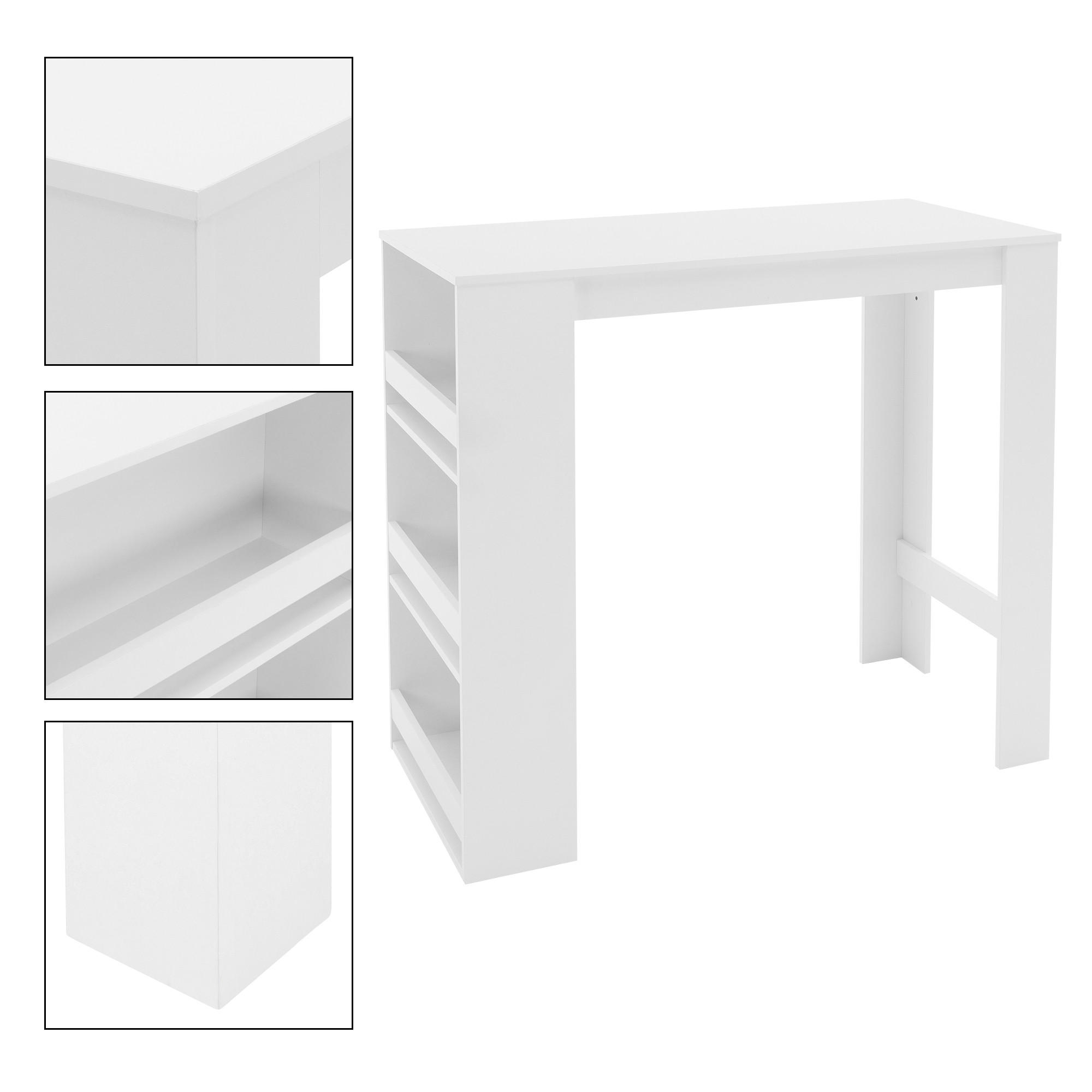 BARTISCH Regal rechteckig Weiß 117/106/57 cm - Weiß, Holzwerkstoff (57/106/117cm) - ML-DESIGN