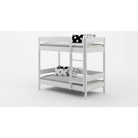 ETAGENBETT Diego 180x90 weiß - Weiß, Holzwerkstoff (90/180cm) - LUKDOM