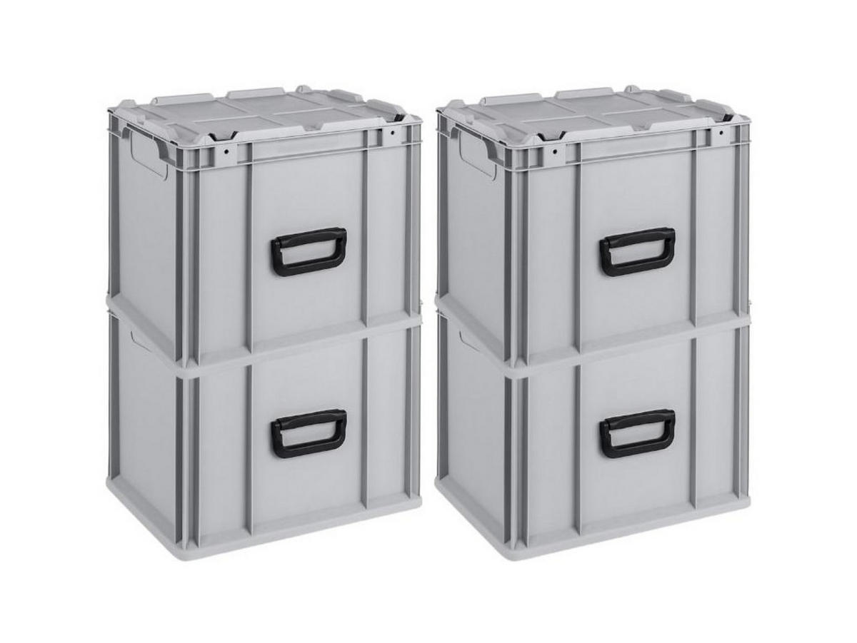 EUROBOX 4x Nextgen Portable 335x30x40cm 30 Liter - Grau, Kunststoff (30/33.5/40cm) - PROREGAL