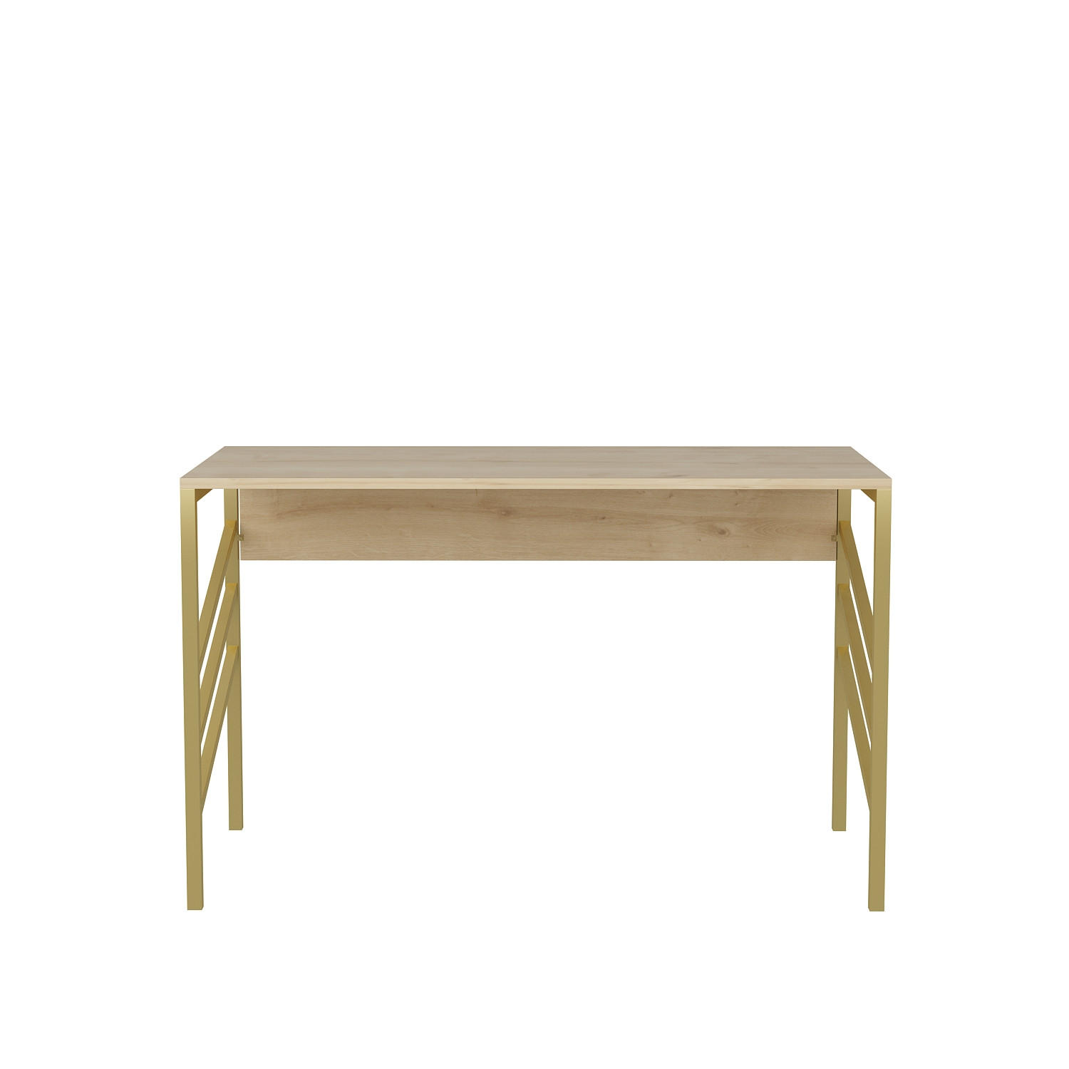 COMPUTERTISCH Josephine Gold Eiche - Eichefarben/Gelb, Holzwerkstoff (120/60/75cm) - Decorotika