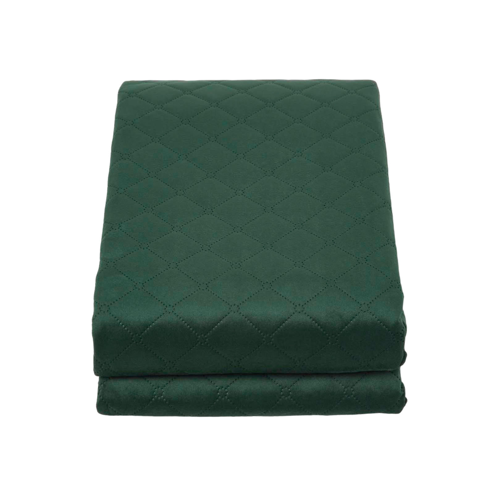SAMT-WOHNDECKE 150/200 cm, gesteppt - Grün, Textil (150/200cm) - Homescapes