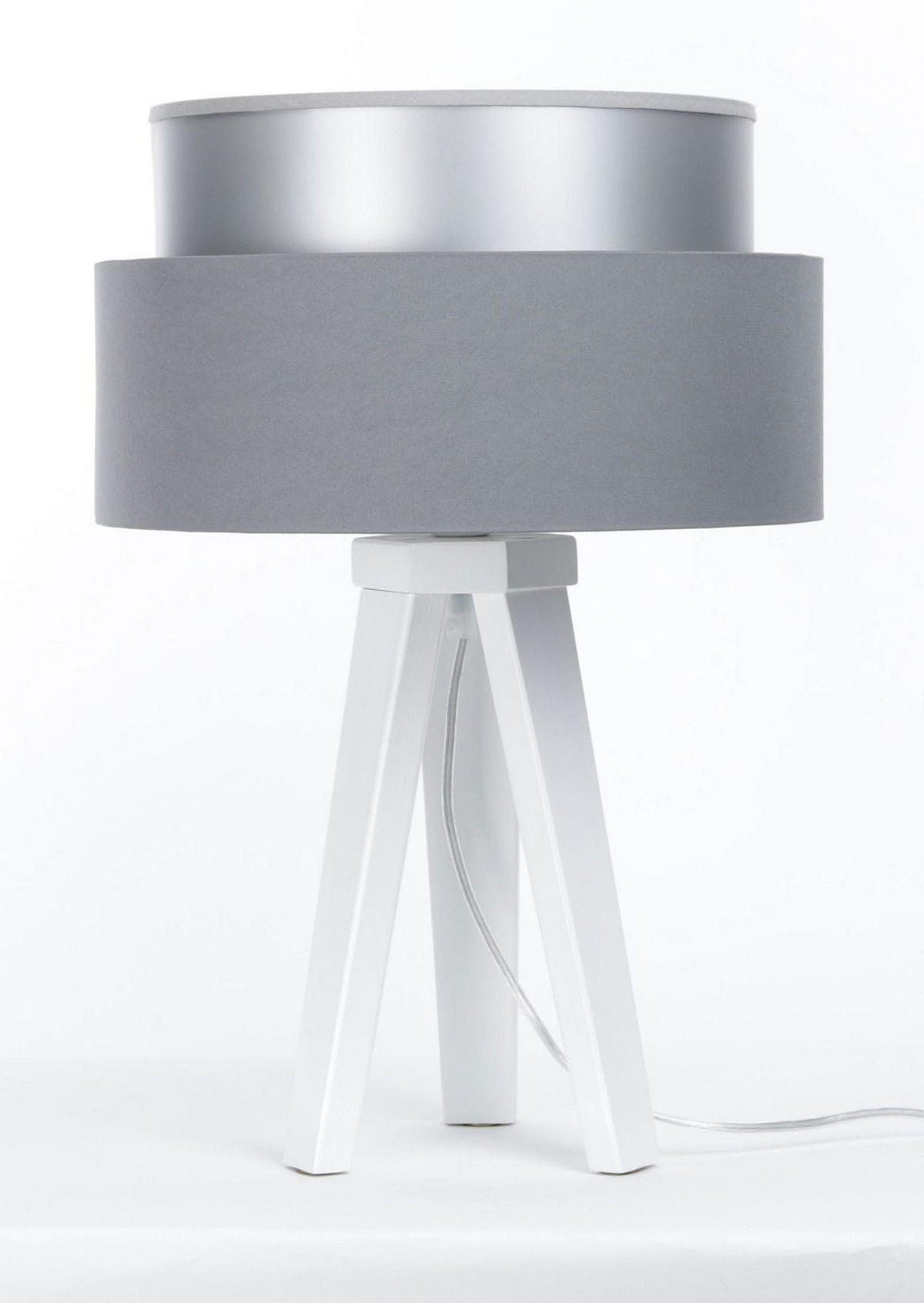 TISCHLAMPE Grau 30/45 cm - Weiß, Kunststoff (30/0.7/45cm) - ONZENO