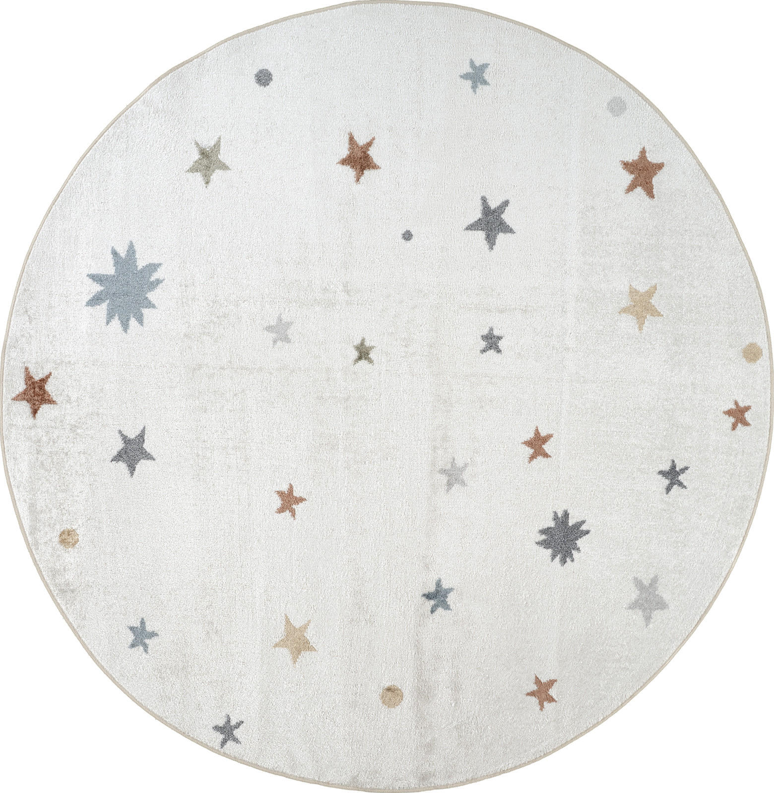 KINDERTEPPICH Maschinenwaschbar Rund Ø 160 cm Mehrfarbig - Multicolor, Textil (160/160cm) - LIVABLISS