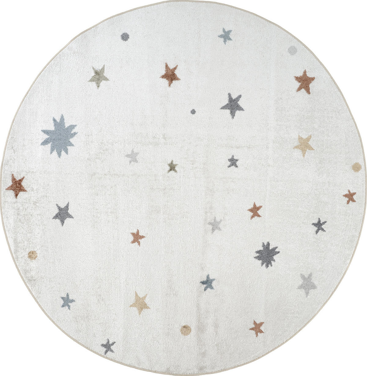 KINDERTEPPICH Maschinenwaschbar Rund Ø 160 cm Mehrfarbig - Multicolor, Textil (160/160cm) - LIVABLISS