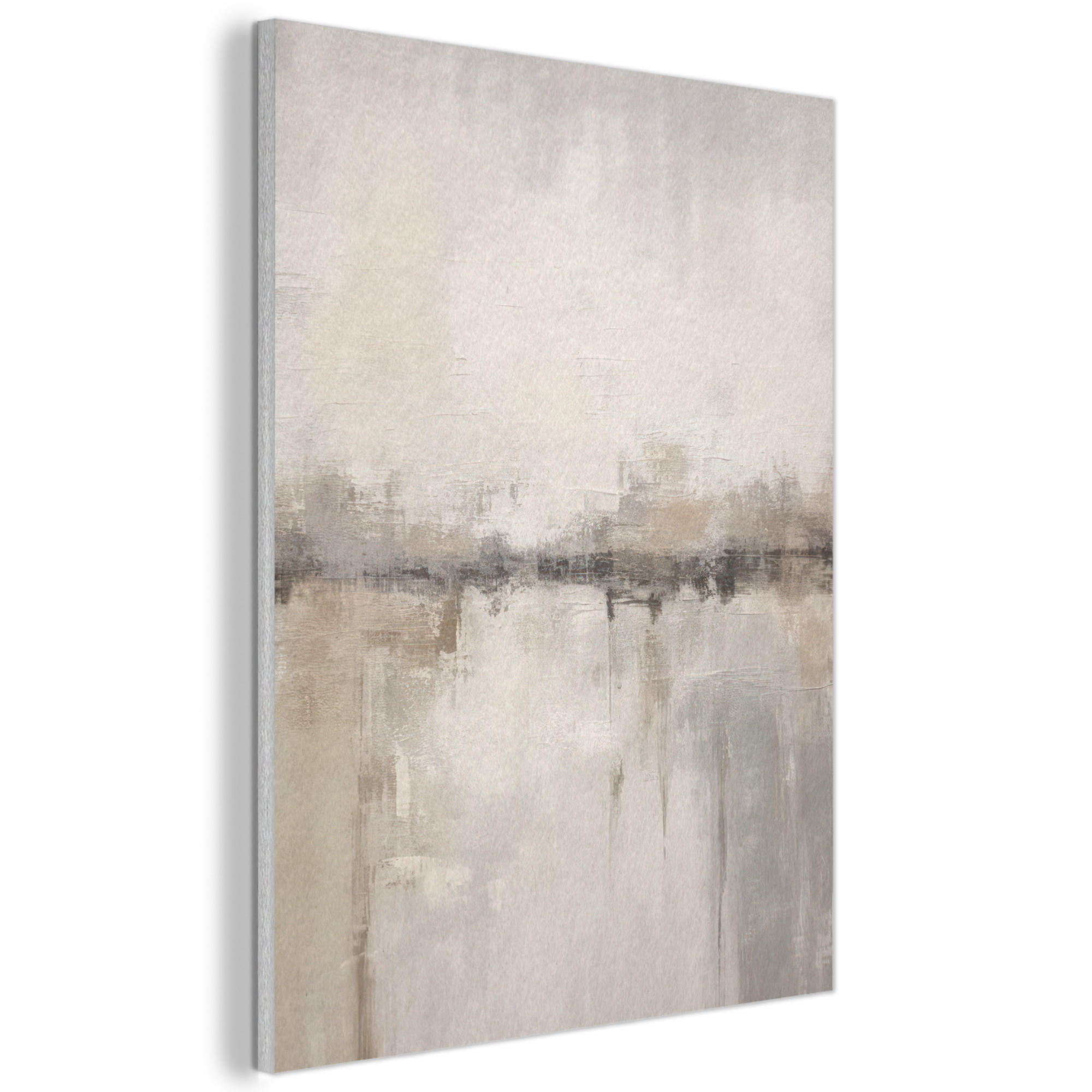 MuchoWow AKUSTICKÝ obraz Moderní umění - Abstraktní - Béžová 60x80 cm