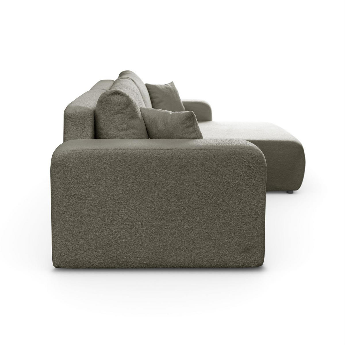 ECKSOFA VESPO XL mit Schlaffunktion und Bettzeugkasten - Braun, Textil (267/143cm) - Lookway