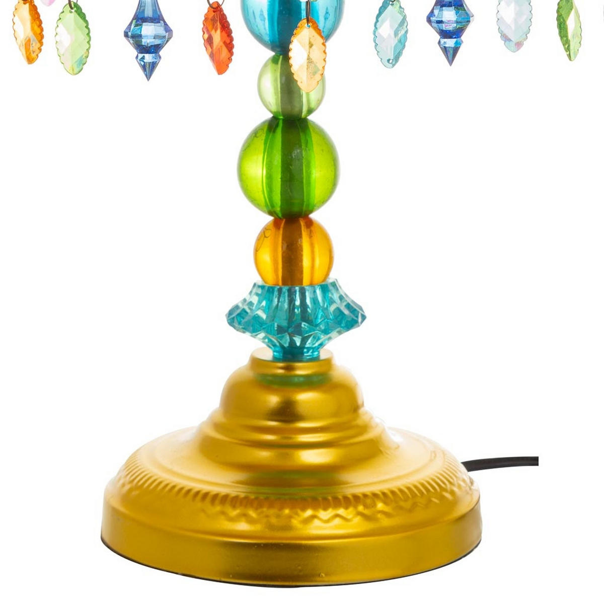 LAMPE aus Metall und Glas, 30x50cm - Multicolor, Metall (30/30/50cm) - Wanderlust