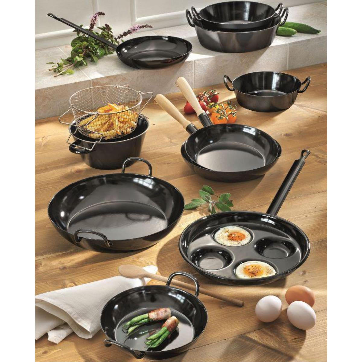 SERVIERPFANNE 0384-022 - Silberfarben, Metall (34cm) - Riess