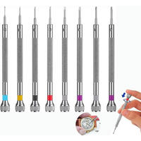 SCHRAUBENDREHER-SET – 8 Schraubendreher – Zur Reparatur von Brillen und Uhren - Multicolor, Metall (11.8/8.8/2.3cm) - DCA
