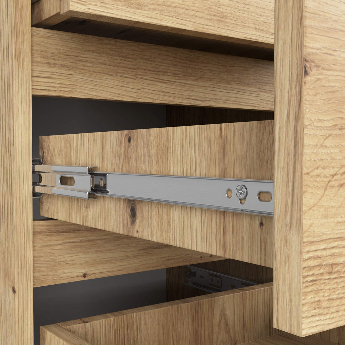 KOMMODE CL5, Artisan, 40x35x92 cm - Eiche Artisan, Holz (40/92/35cm) - Milordbikes