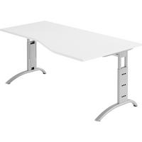 SCHREIBTISCH Serie-F 100/180/74 cm in Weiß - Weiß, Holzwerkstoff (100/180/74cm) - bümö