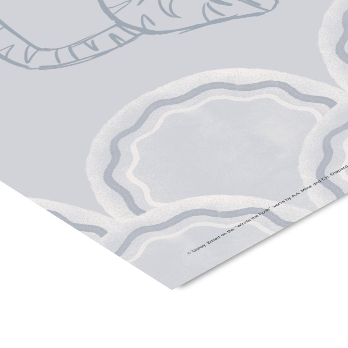 POSTER Disney's Tigger Cloudy Blue Sketch - Blau, Papier (50/70/0.1cm) - Poster&Frame