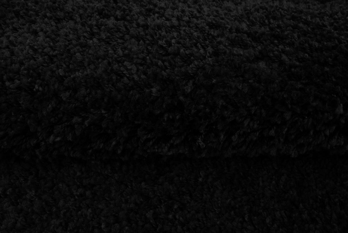 TEPPICH ESSENCE ROUND Schwarz 160/160 cm - Schwarz, Textil (160/160cm) - Tapiso